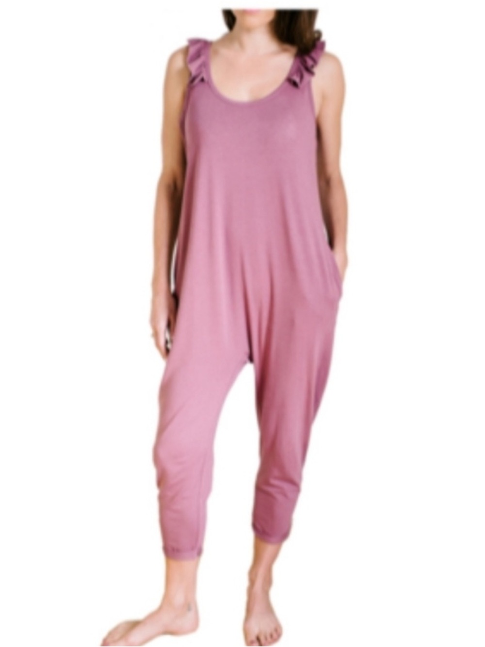 SMASH + TESS The Sweetheart Romper sleeveless w/pockets rose pink size
Medium